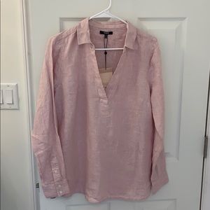 NYDJ linen pink striped tunic